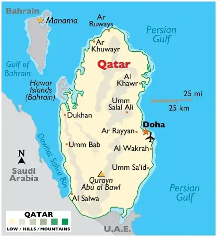 Quatar map