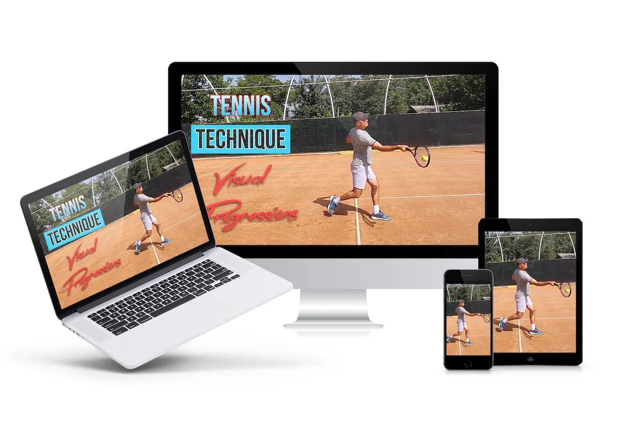 visual tennis lessons and progression drills
