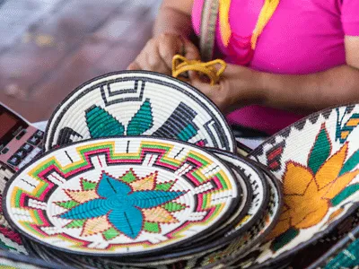 Panama Souvenir - Weaving Basket - 400x300