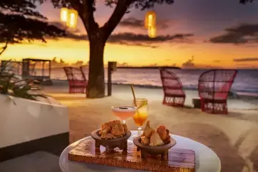 Sofitel Fiji Resort and Spa Outdoor Dining Sunset