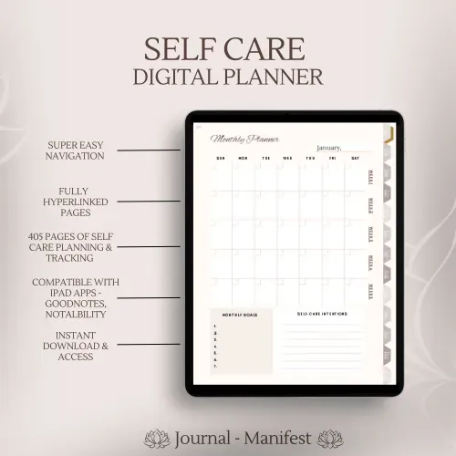 Minimalist digital gratitude journal digital planner self care wellness mental health ipad goodnotes notability mindfulness daily weekly monthly planner journal instant download minimal simple easy to use notepad diary beliefs subconscious