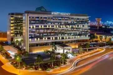 Hyatt Regency Oryx Doha Exterior Night