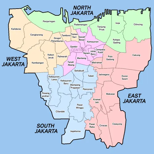 Jakarta map