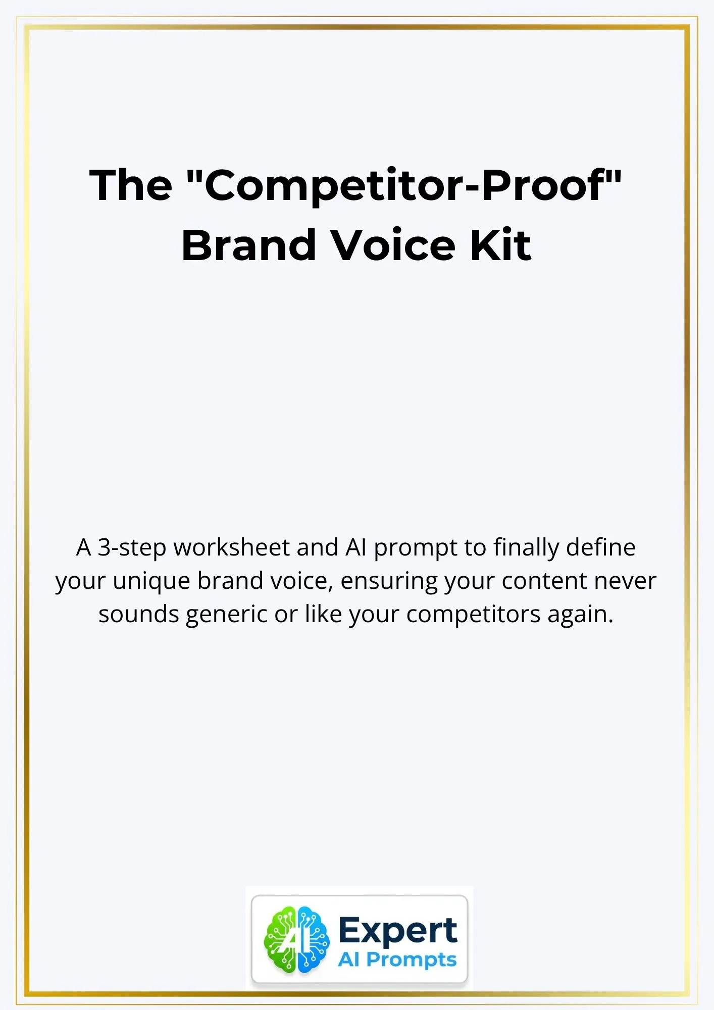 The Competitor-Proof Brand Voice Kit document cover