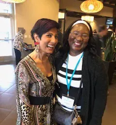 Frances Sims and Annie Lalla