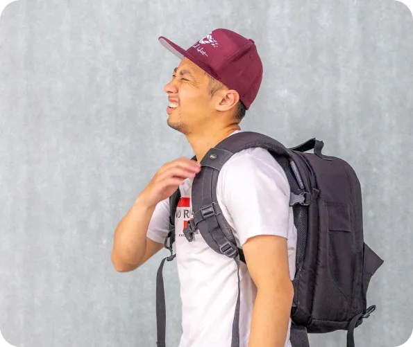 Problem: discomfort with camera bags