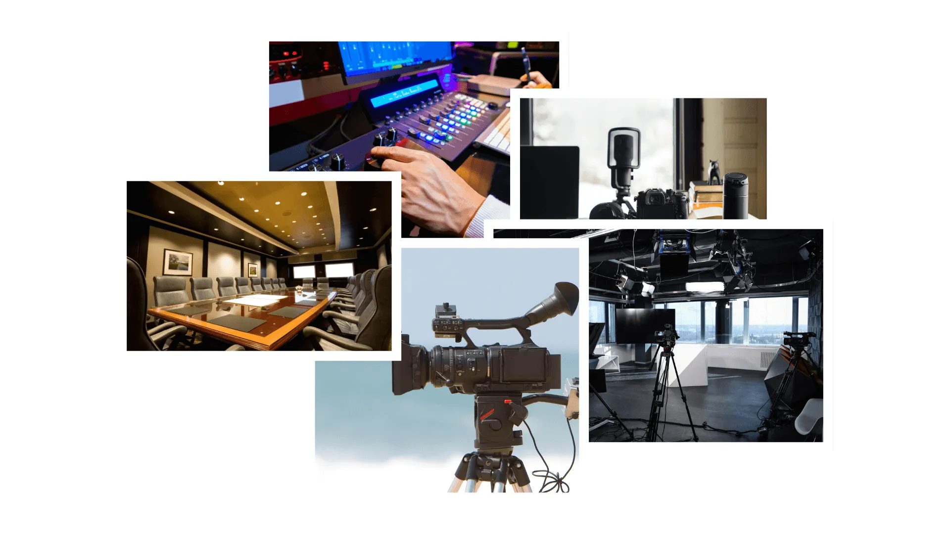 agathos-fides website design audio video companies 5 picture collage