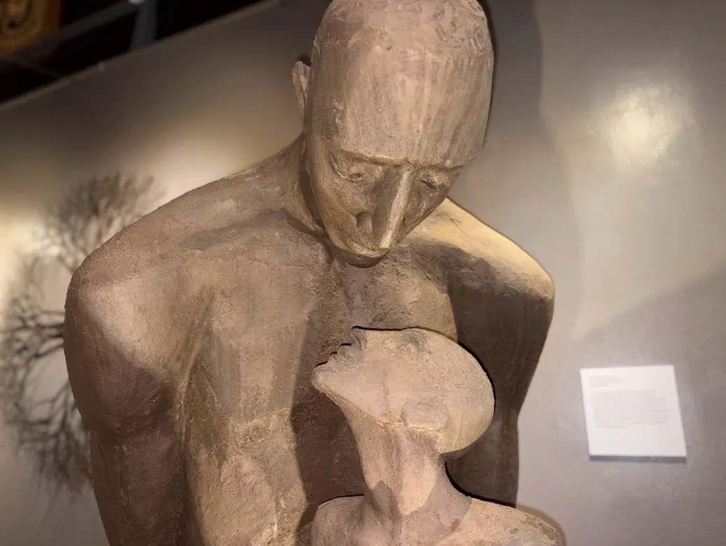 Abraham and Isaac Lifesize Sculpture by Trina Paulus