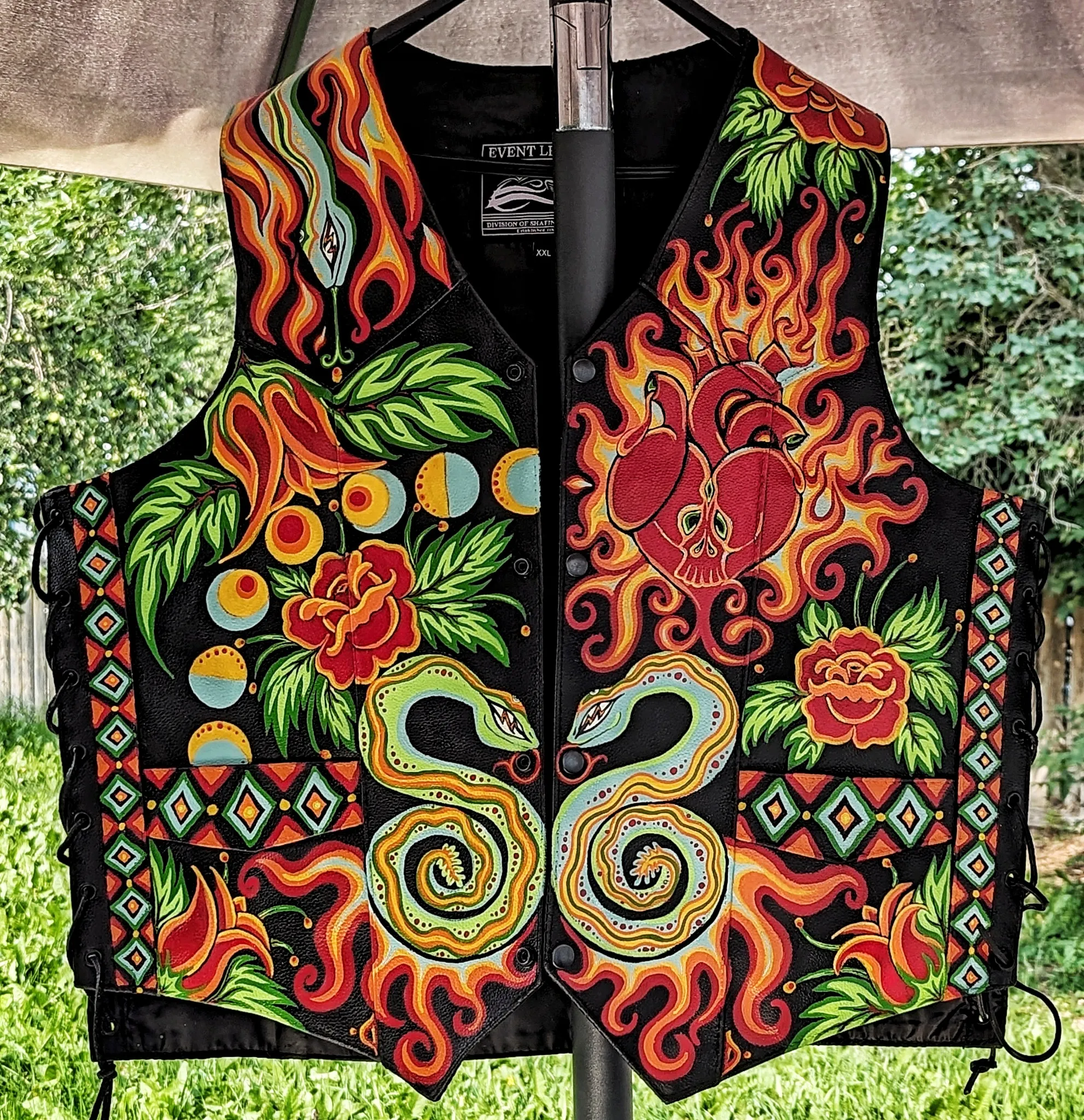 Painted Vest by Donna Dery