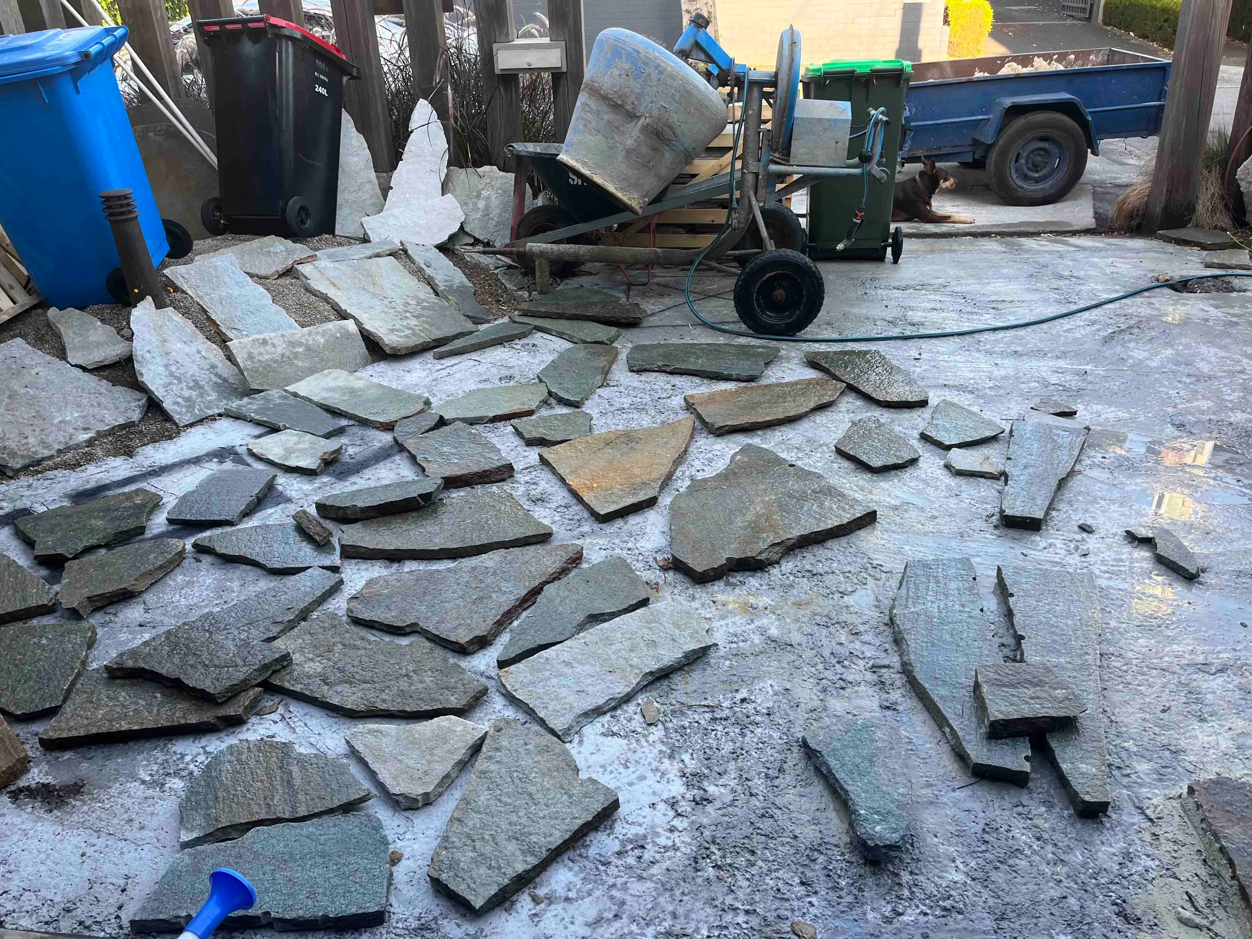 Charming crazy paving design for Melbourne outdoor spaces