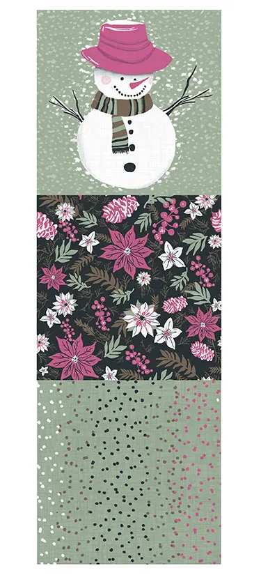 snowman with pink hat colorway