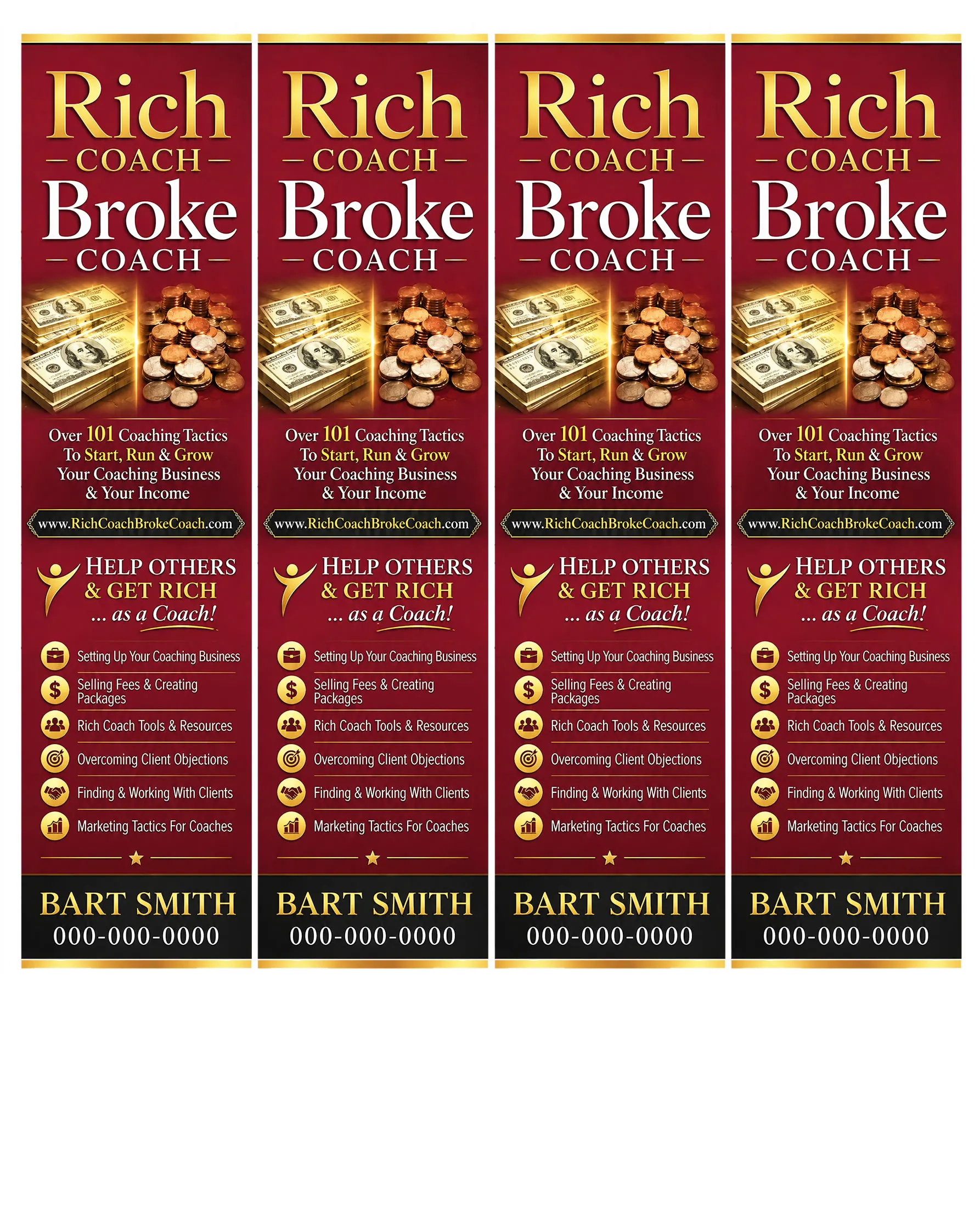 Bookmarks FRONT Side (4 Per Page)