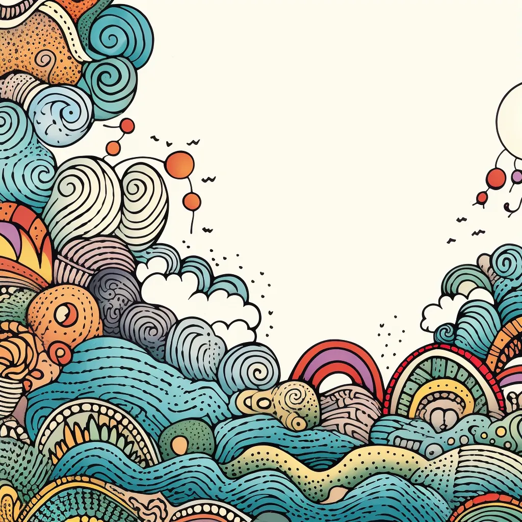 Doodle Borders: Frame Your Coloring With Intricate Doodles, Promoting a Sense of Containment and Order