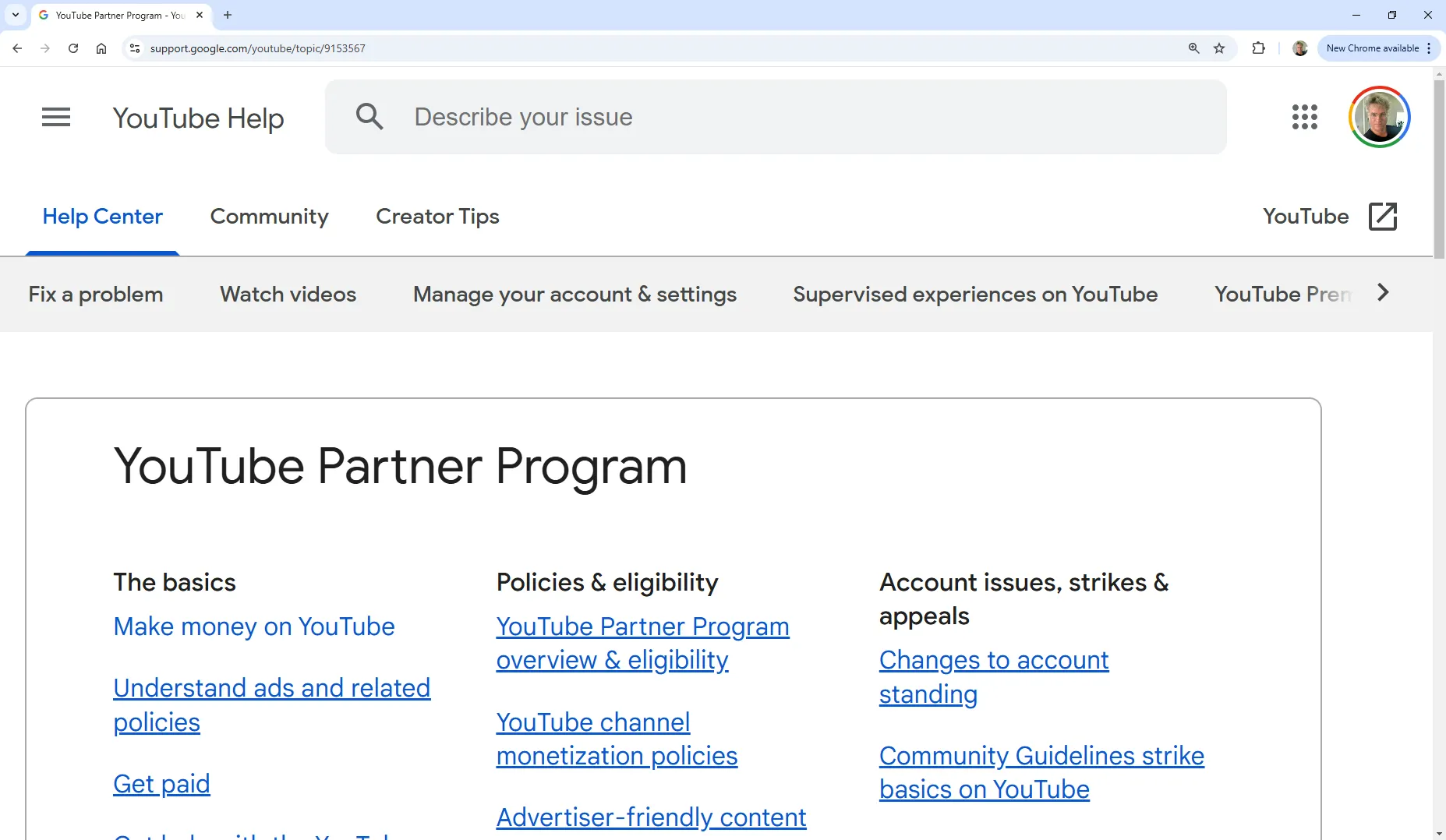 YouTube Partner Program