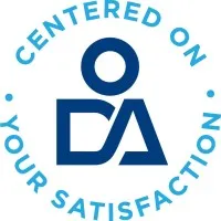 the logo for the company ODA