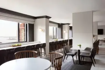 New York Marriott Downtown M Club Lounge