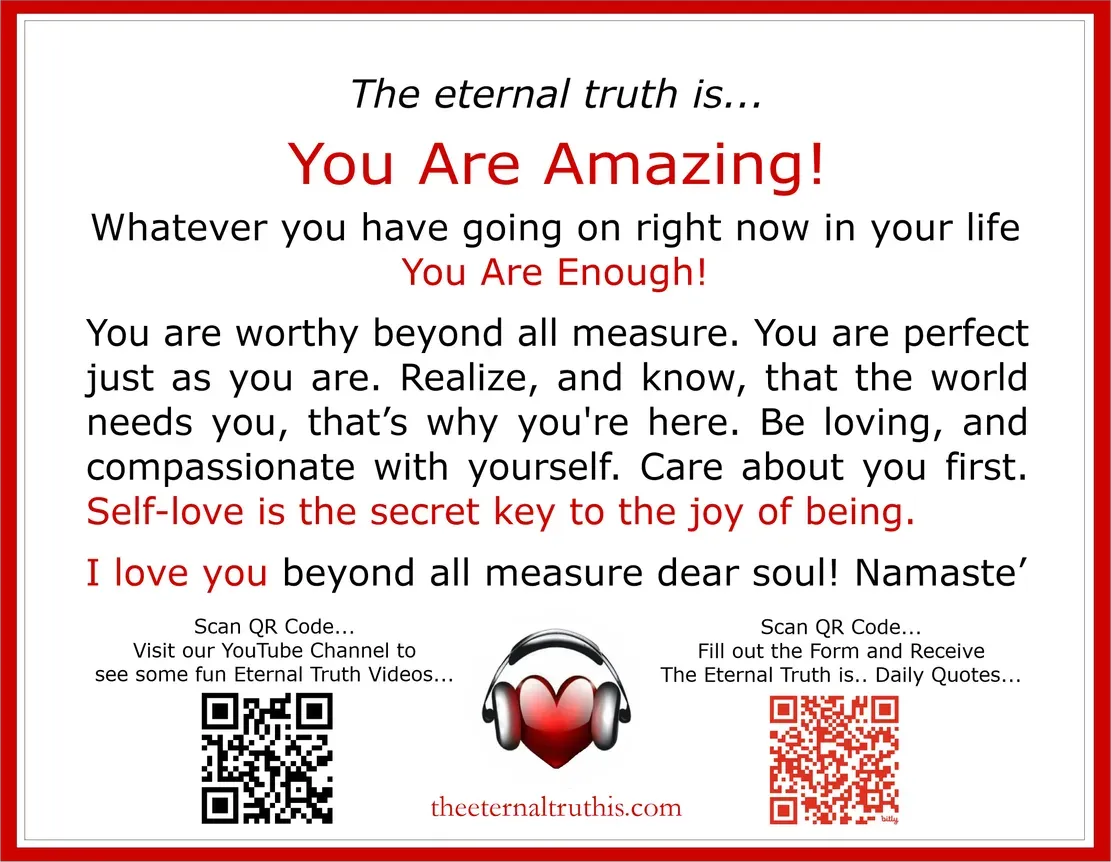 Sample - The Eternal Truth is.... Daily Quote