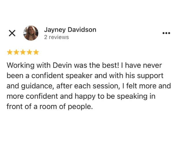 Jayney Davidson google testimonial for magnetic message blueprint