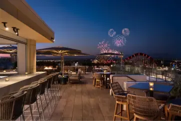 The Westin Anaheim Resort Rise Veranda Disney Fireworks