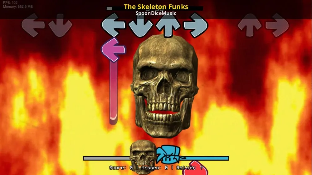 Skeleton for Friday Night Funkin on GameBanana