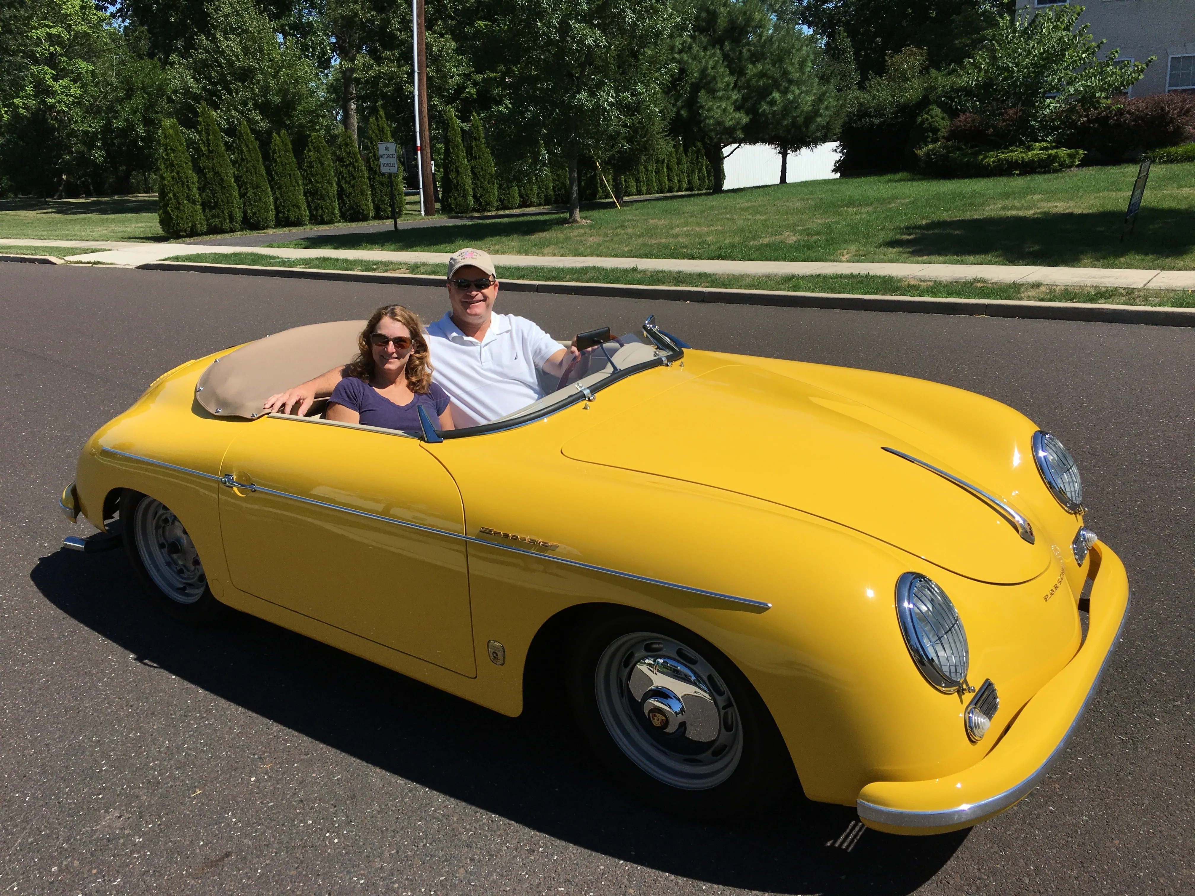 Family Pic in the Speedster