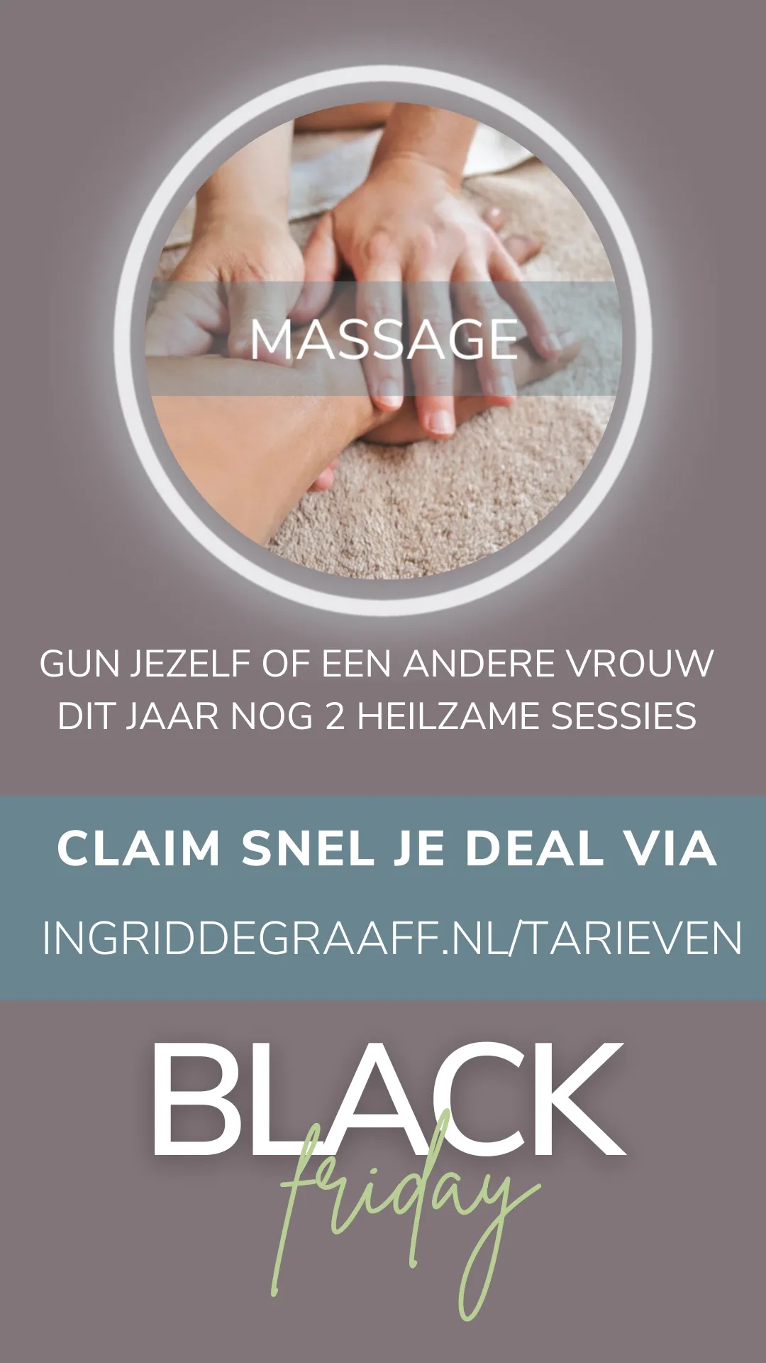 Black Friday Deal massage