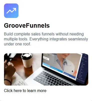 image of GrooveFunnels app in Scale.gg dashboard