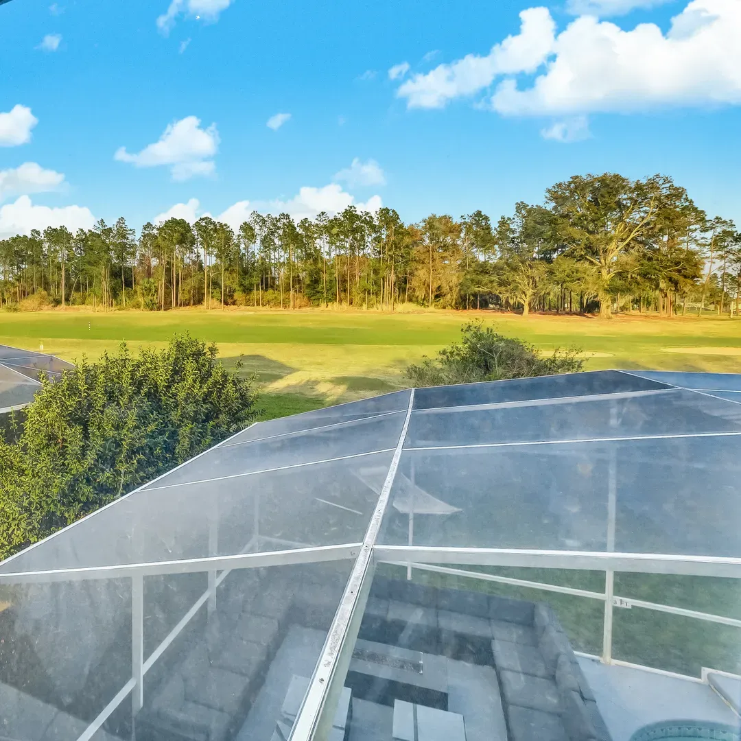 Wake up to a beautiful golf course view.