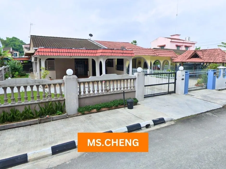 single storey semi-detached house for sale at taman mas