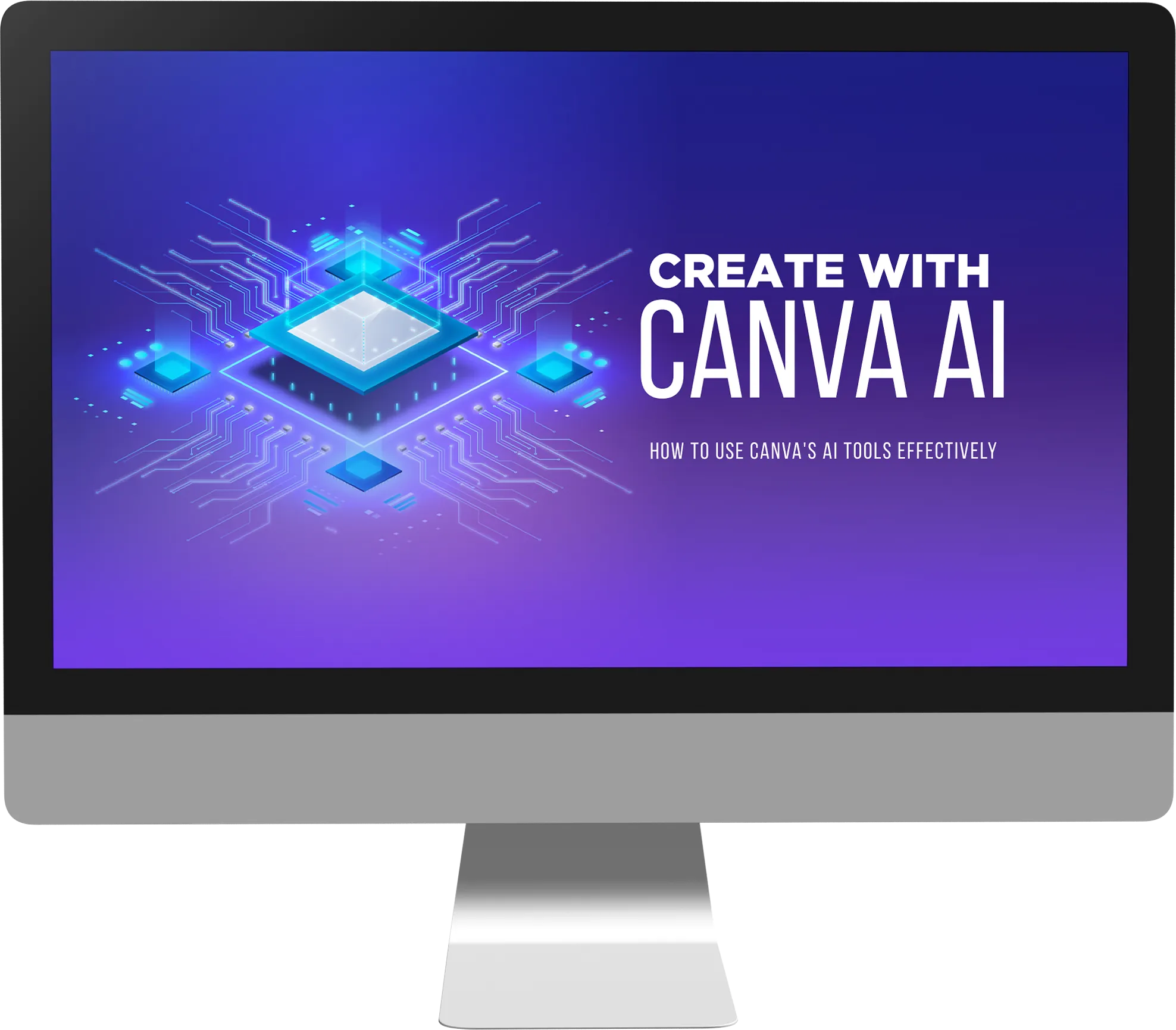 mac video screen showing Canva magic tutorials banner