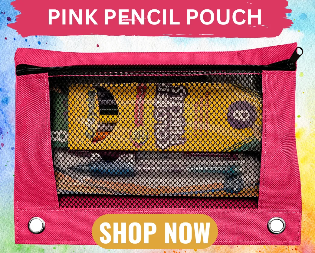 Pink Pencil Pouch