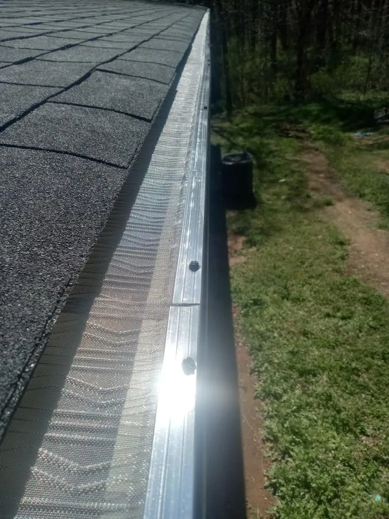 Professional gutter guard protection system installed on a home near Locust Park