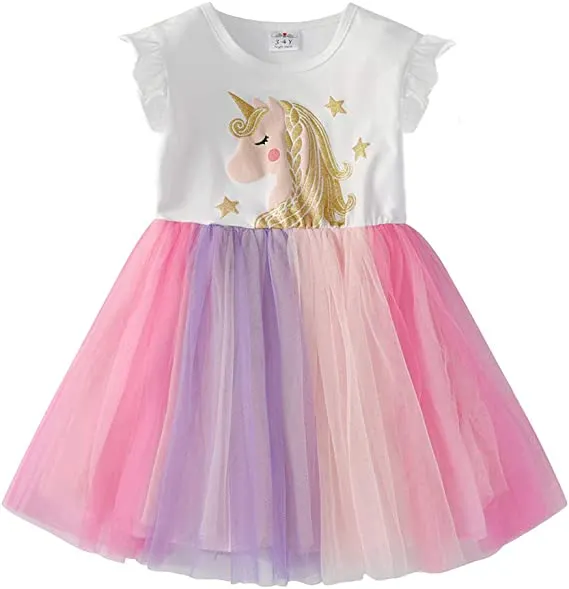 Unicorn Short-Sleeve Dress