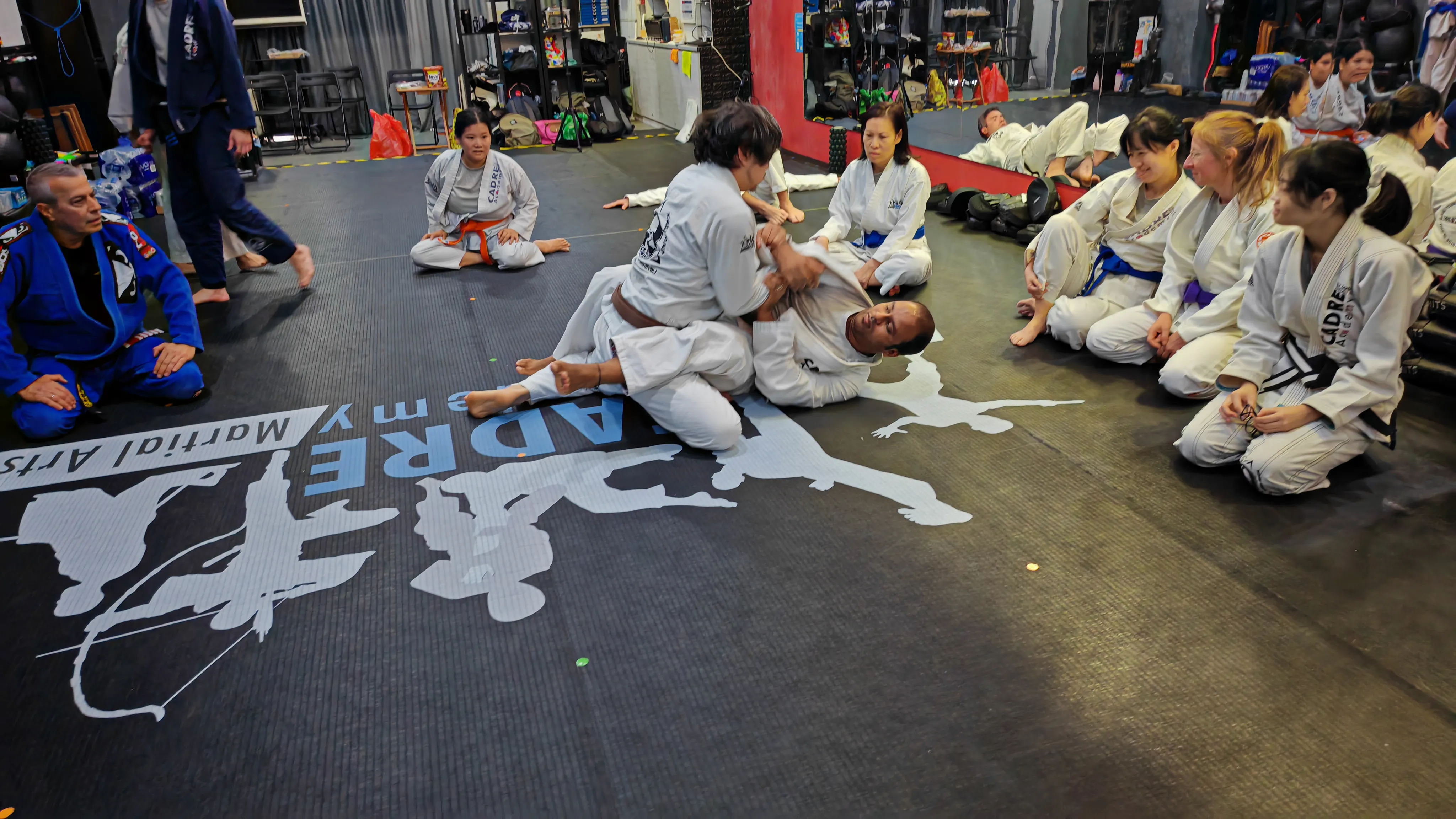 Brazilian Jiu-Jitsu training at CADRE Academy in Singapore
