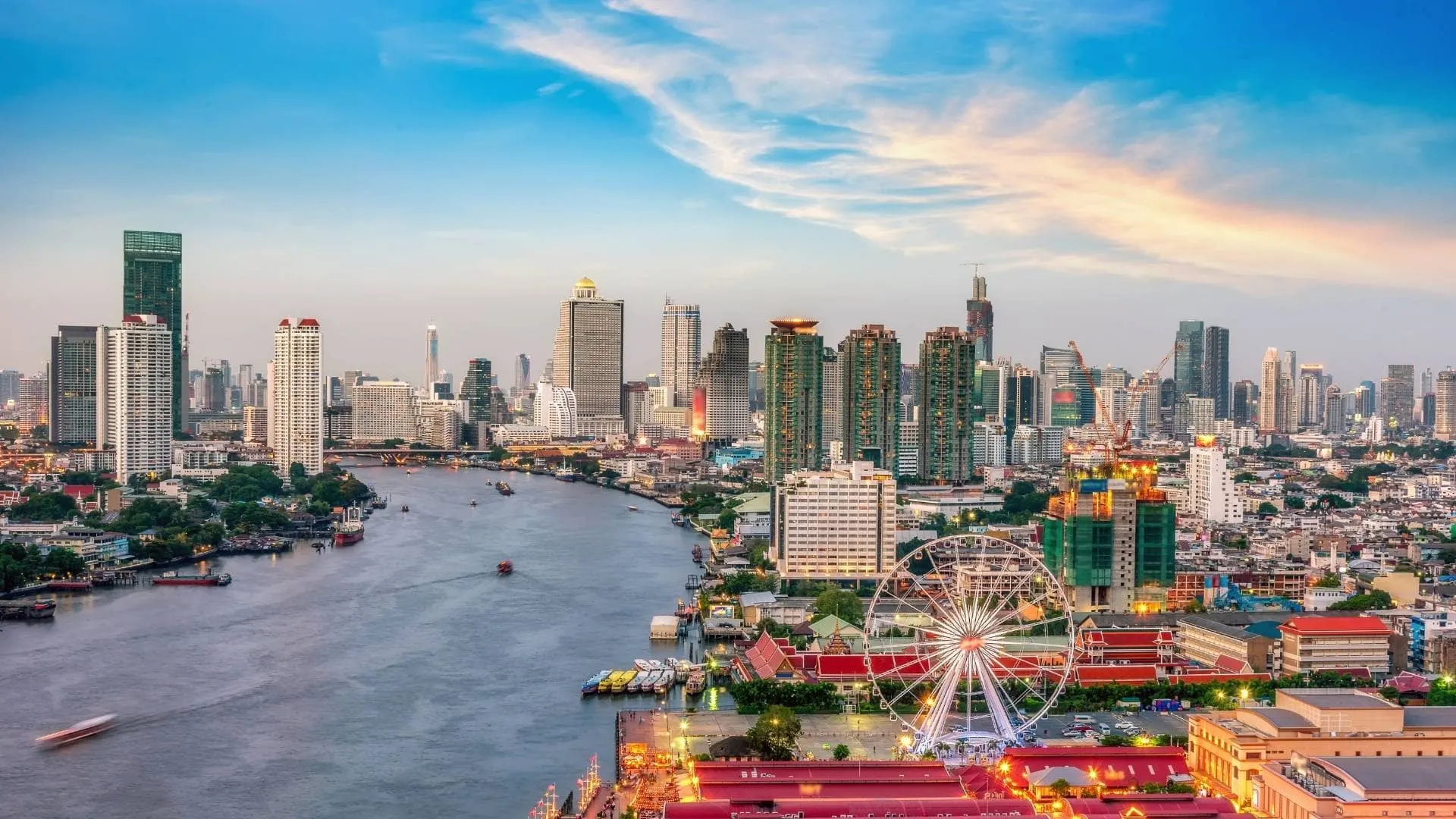 Skyline, Bangkok Riverside, Thailand
