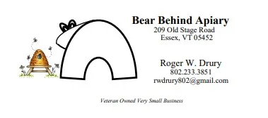 Bear Behind Business Card