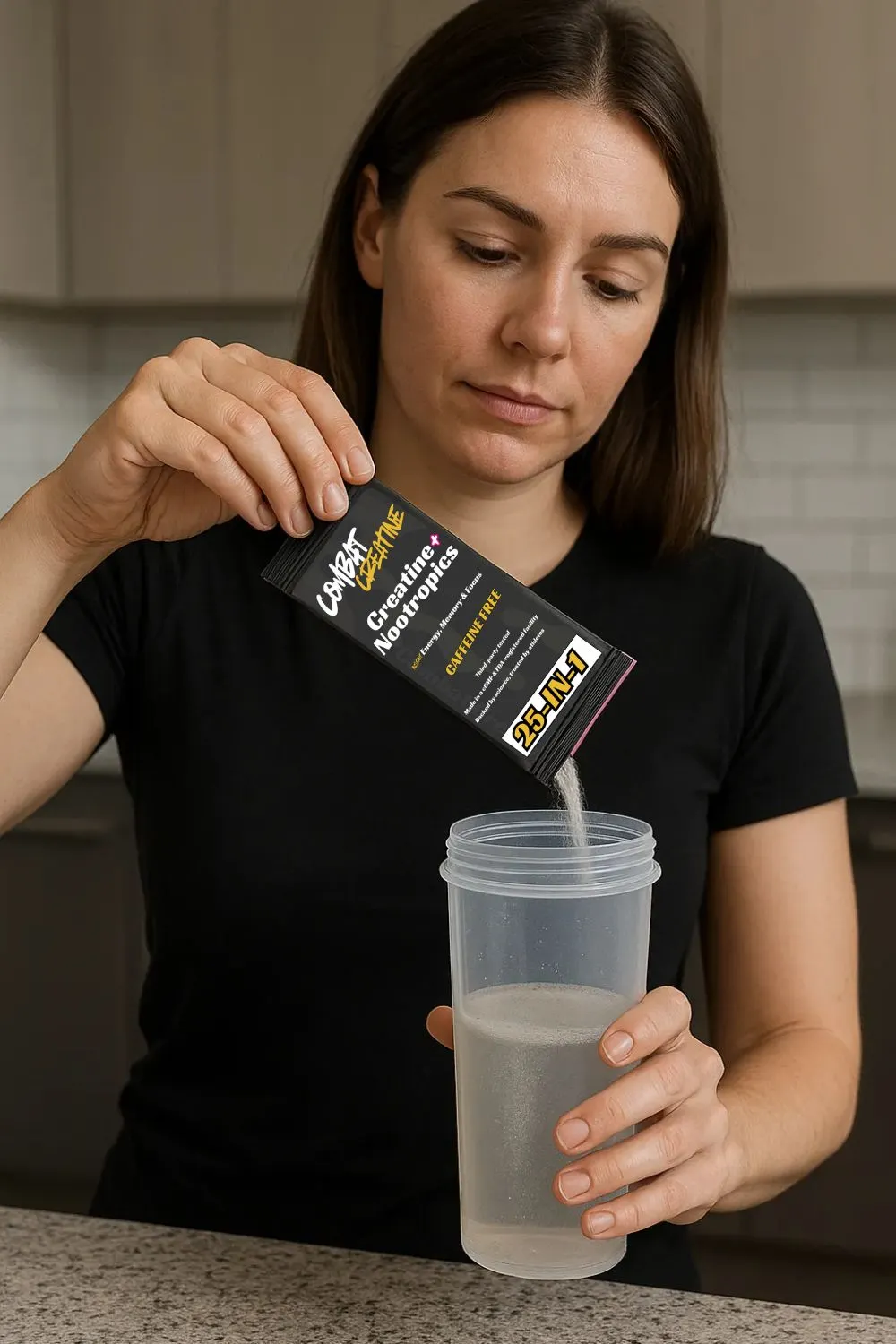 pouring combat creatine