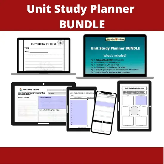 unit study planner bundle