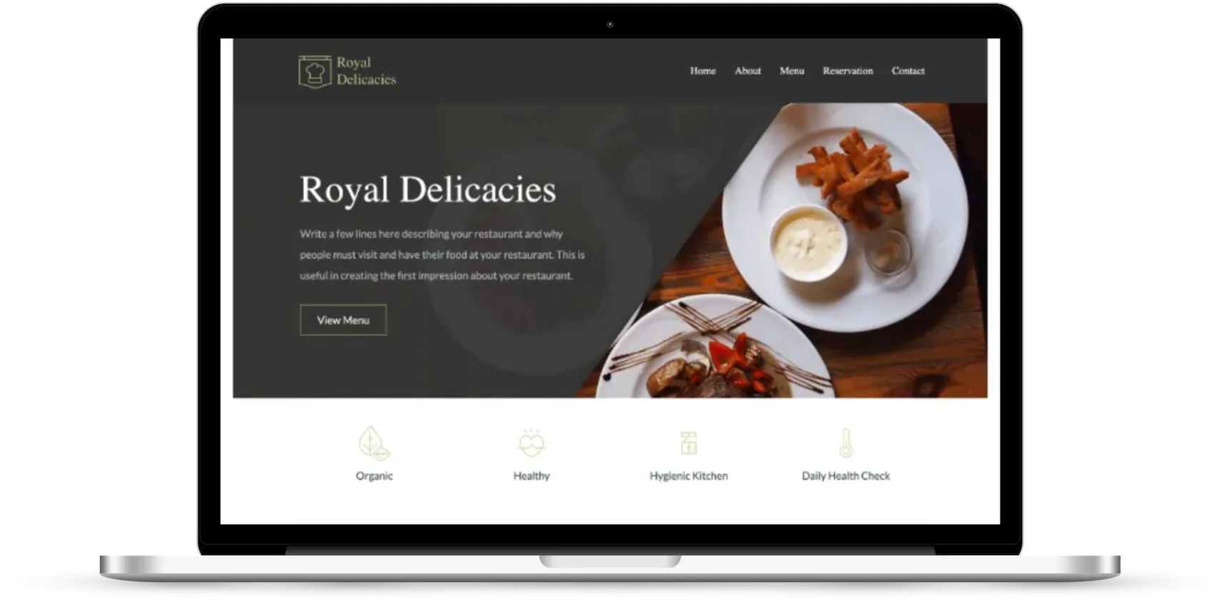 Free Complete restaurant websites