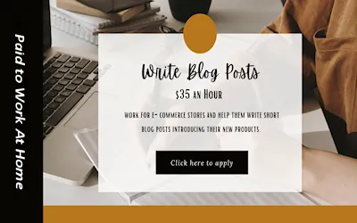 work from home writing blog posts