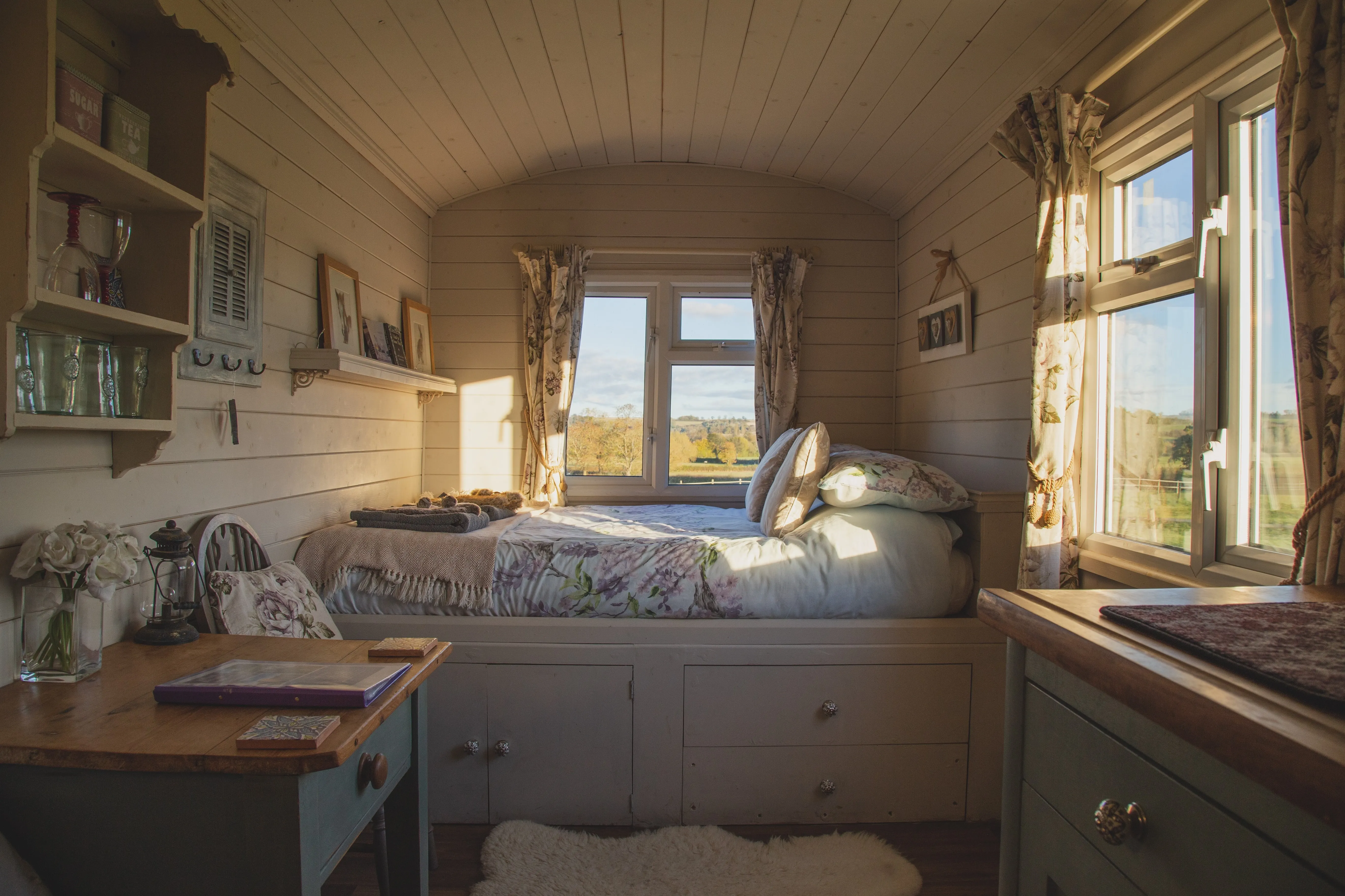 cosy tiny home interior