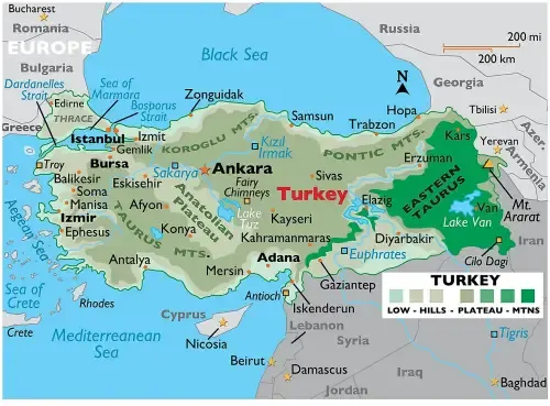 Turkey map