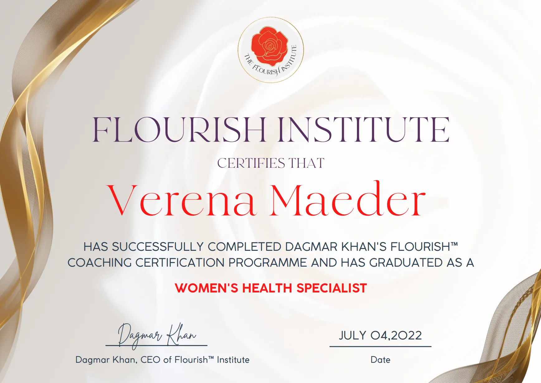 Women's Health Certification