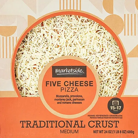 Marketside Five Cheese Pizza, Traditional Crust, Medium