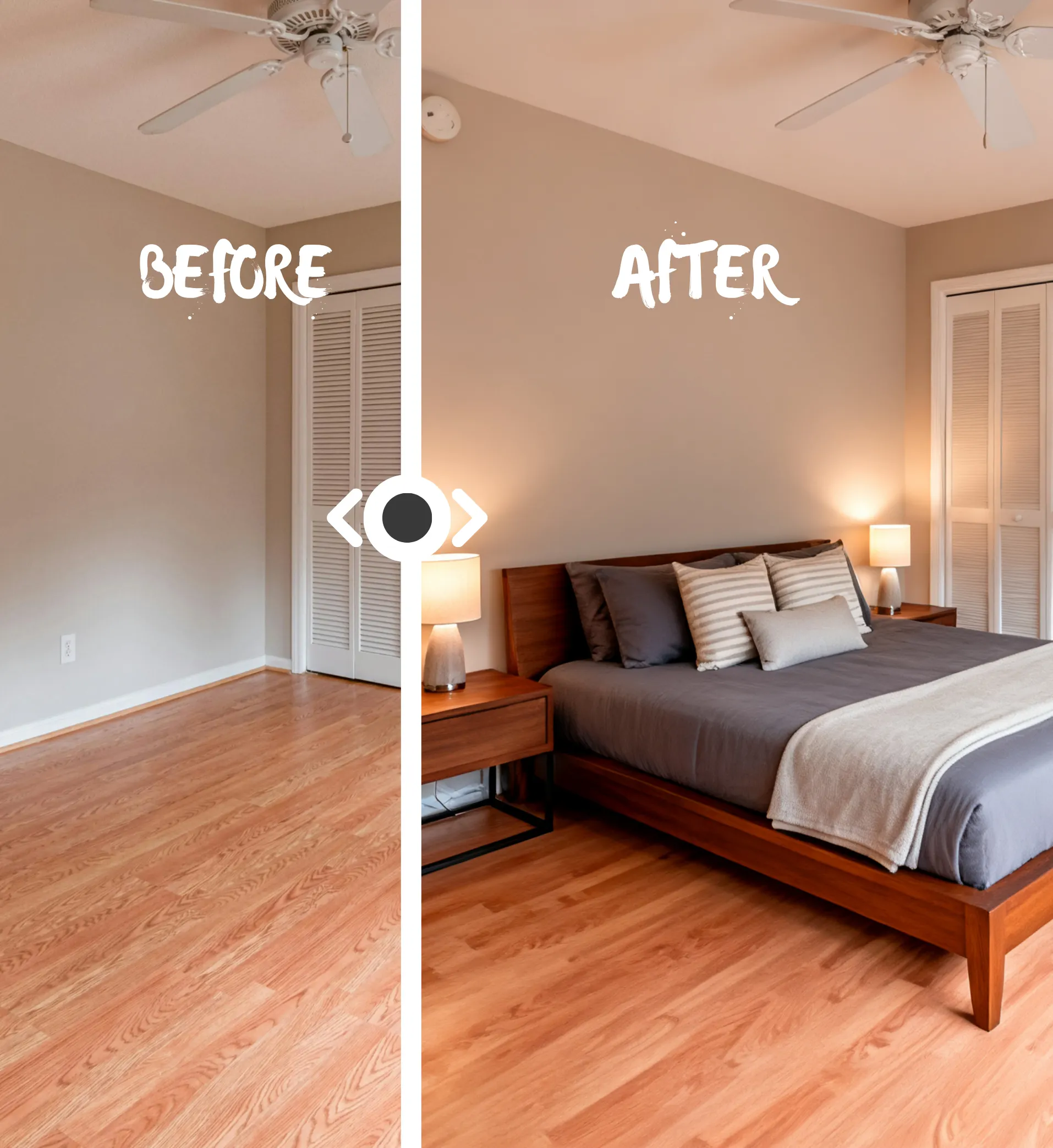 Empty - Scandinavian style living room