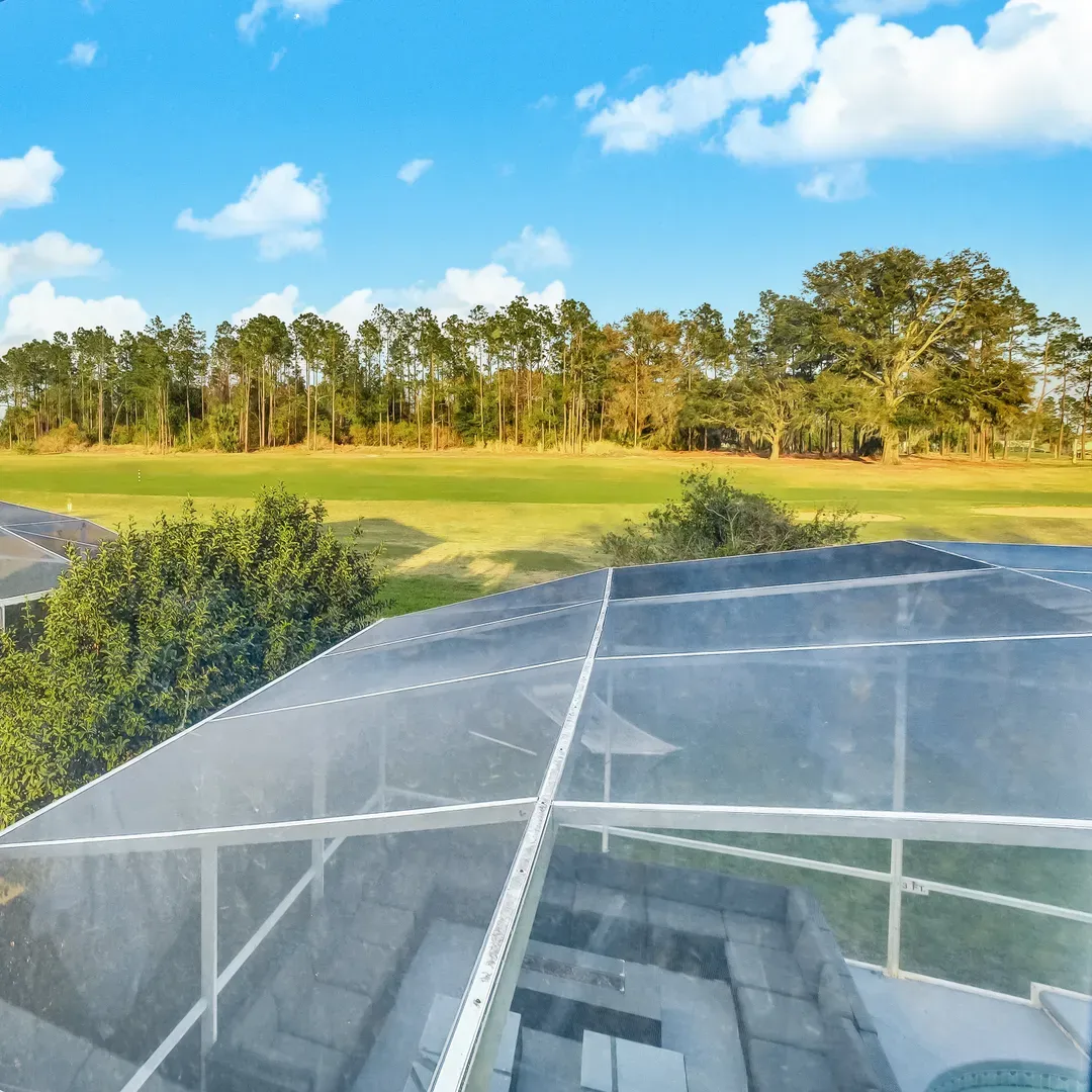 Wake up to a beautiful golf course view.