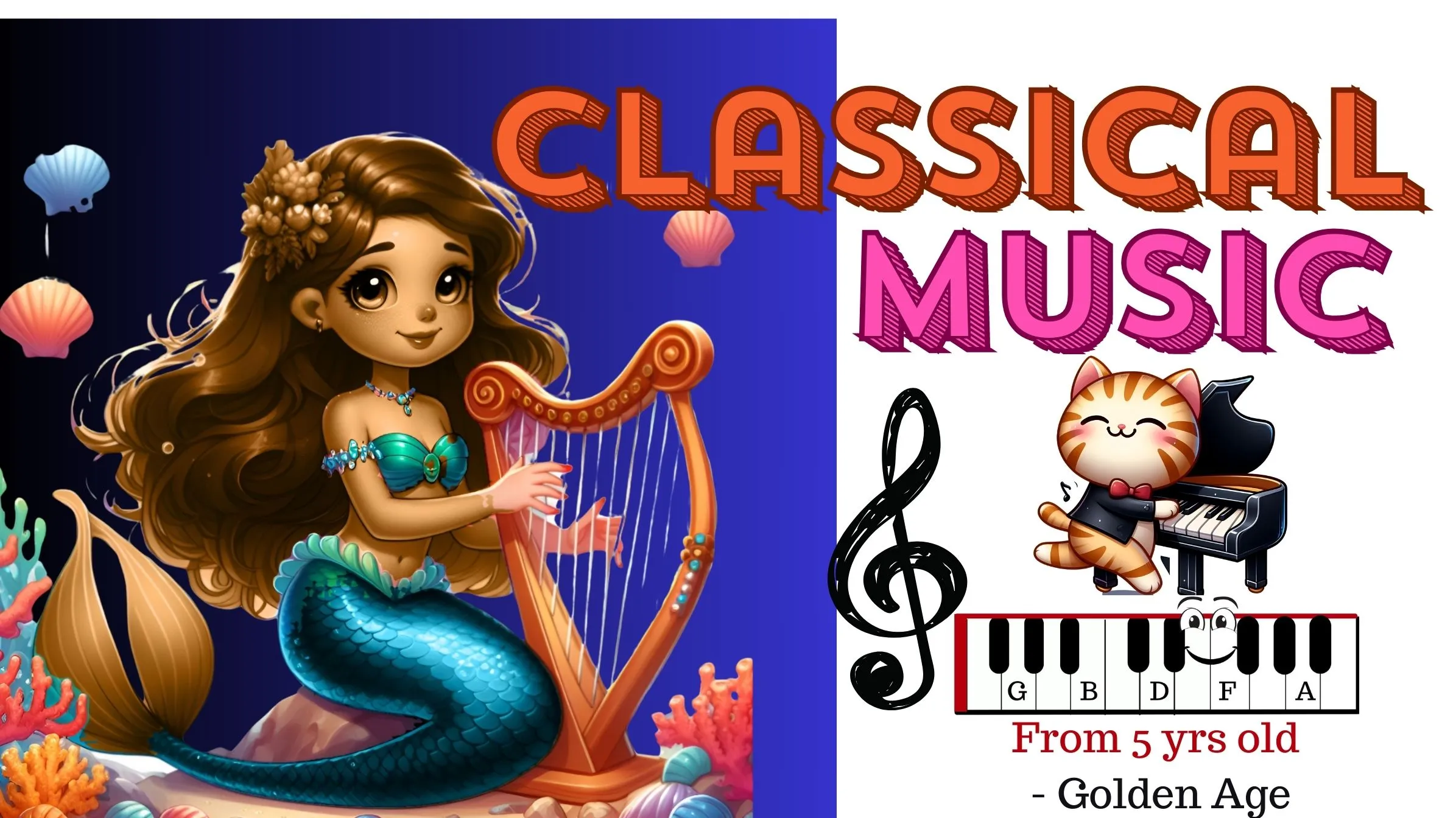 Classical Sheet Music Mermaid 