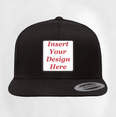 Insert Your design here Flat Patch Hat