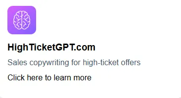 highticketgpt.com ai powered hight ticket sales software