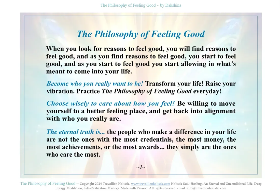 eBook, Page #1, The Philosophy of Feeling Good